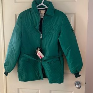 Vintage green mid season coat